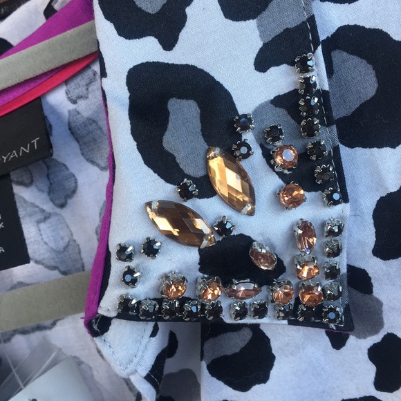 Lane Bryant Leopard Top LS 24 - Picture 4 of 6